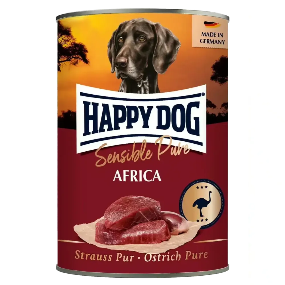 Happy Dog вологий корм для собак зі страусом Sens Pure Straus, 400 г Вінниця - фото 1
