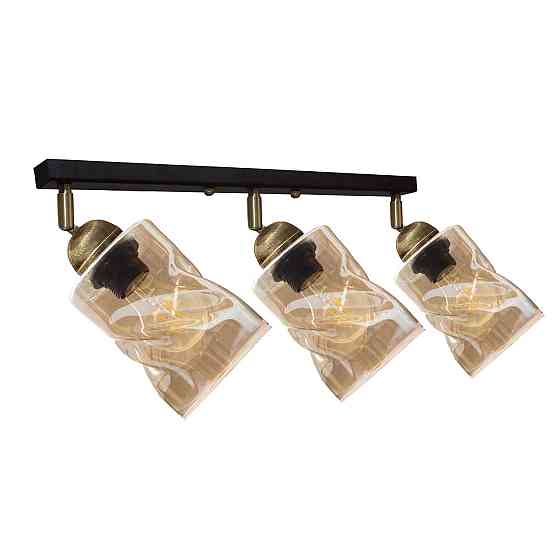 Светильник потолочный MSK Electric Tornado поворотный под три лампы PL 202415-3 BK Одесса