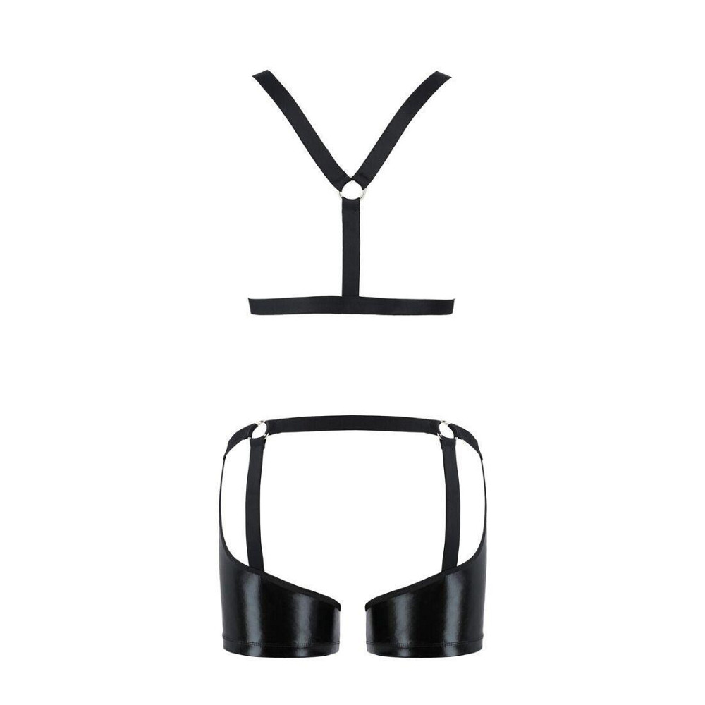 Комплект эротического мужского белья Passion 047 SET JOHN XXL/XXXL Black, трусы, портупея Sex Aura Киев - изображение 6