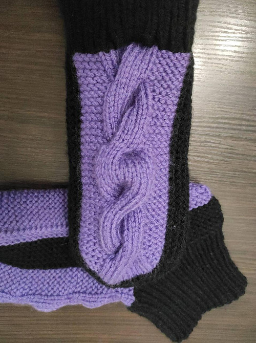 Капці-шкарпетки теплі в'язані (ручна робота) топ Київ - фото 2