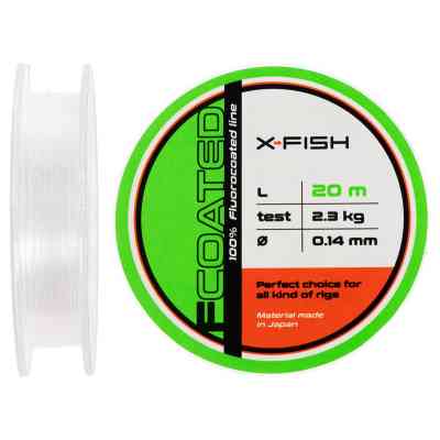Флюорокарбон X-Fish FCoated 20m 0.14mm 2.3kg (1917.01.40) Вінниця