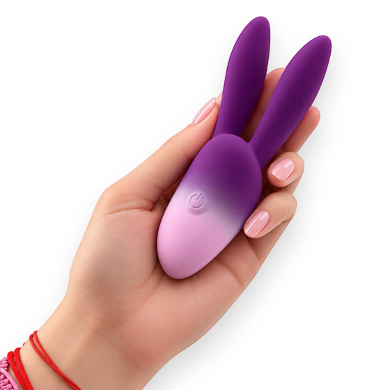 Компактный вибратор LUNE Rabbit с ушками кролика, 10 режимов, 10 × 2,5 см Sex Aura Киев
