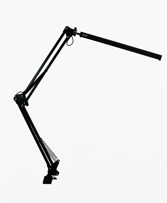 LED светильник на струбцине FocusPro 11Вт, черный Днепр - изображение 1