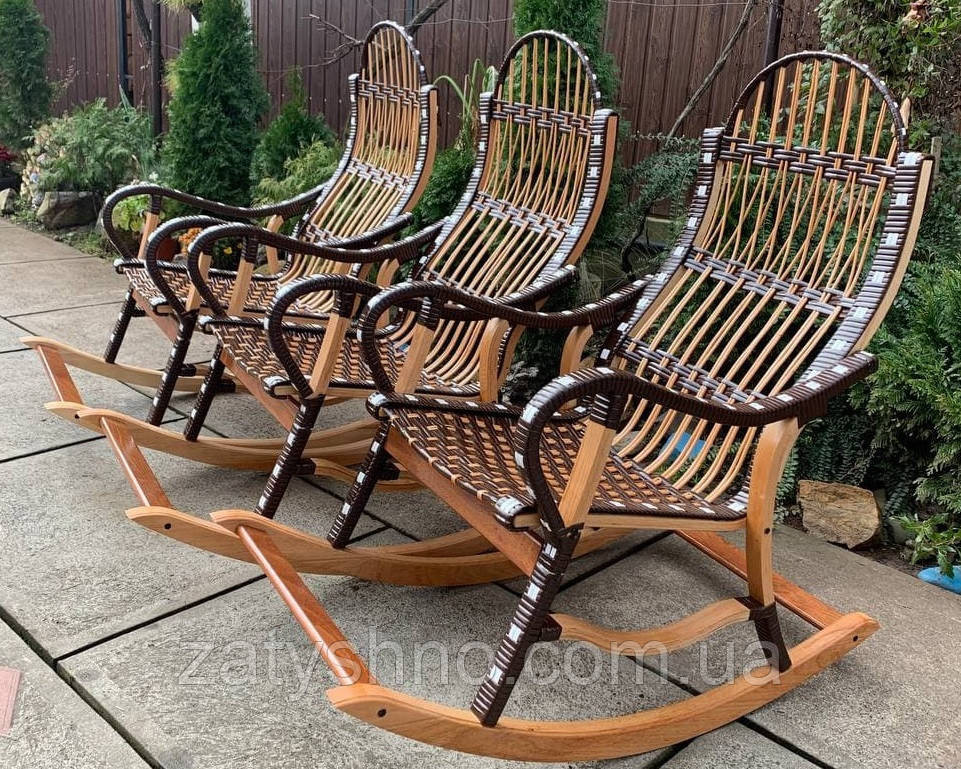 Кресло качалка из лозы для отдыха Киев - изображение 4