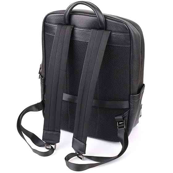 Городской рюкзак унисекс из натуральной кожи Vintage 23046 Черный Киев