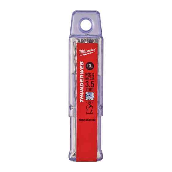 Свердло по металу THUNDERWEB HSS-G MILWAUKEE DIN338, діаметр 3,5 x 70 мм, (10шт) Одесса