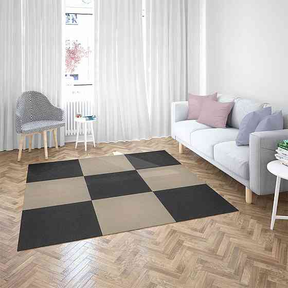 Самоклеящаяся плитка под ковролин бежевая 600х600х4,5мм SW-00001290 Днепр