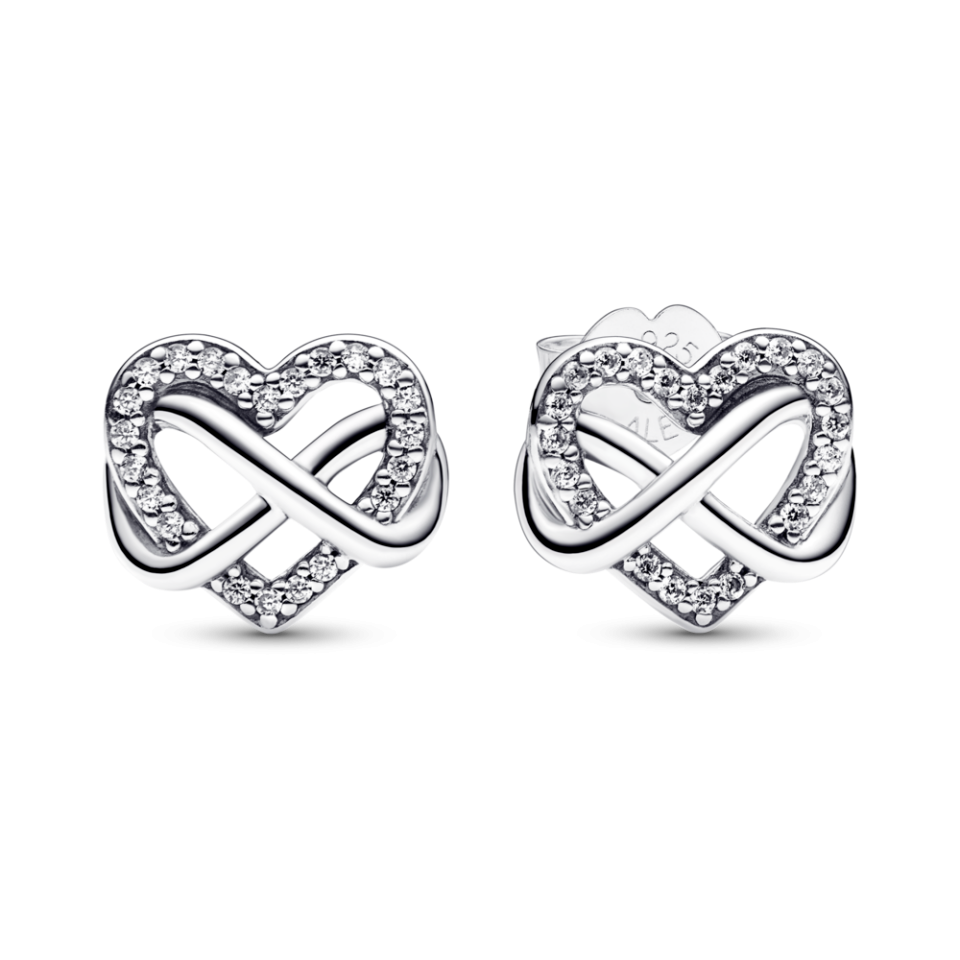 Срібні сережки Пандора "Серце нескінченності" MasterSem Київ - фото 1