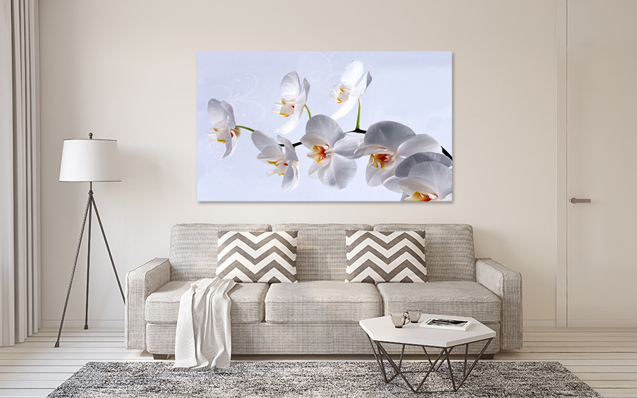 Картина полотно у вітальню / спальню  Орхідея  MLP_162  ( 60х30см ) 40x80 см Київ - фото 2
