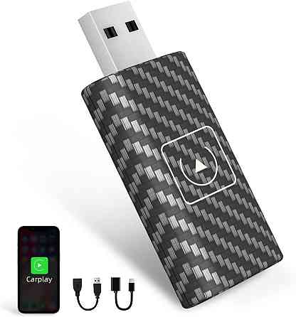 Бездротовий адаптер CarPlay 2024 для iPhone iOS 12+ Plug&Play, для авто зі штатним провідним Карплей Wi-Fi + Bluetooth Київ