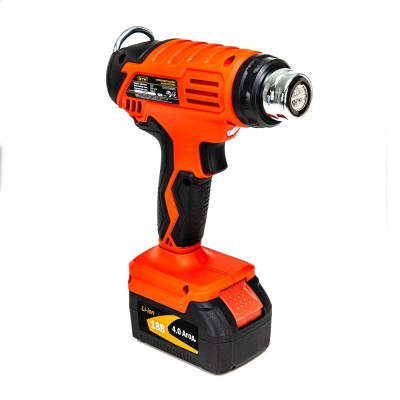 Будівельний фен GTM HGC18/550, 18V, 350/550С, 160/200л/хв, 4Ah (HGC18/550_KIT) Вінниця - фото 2