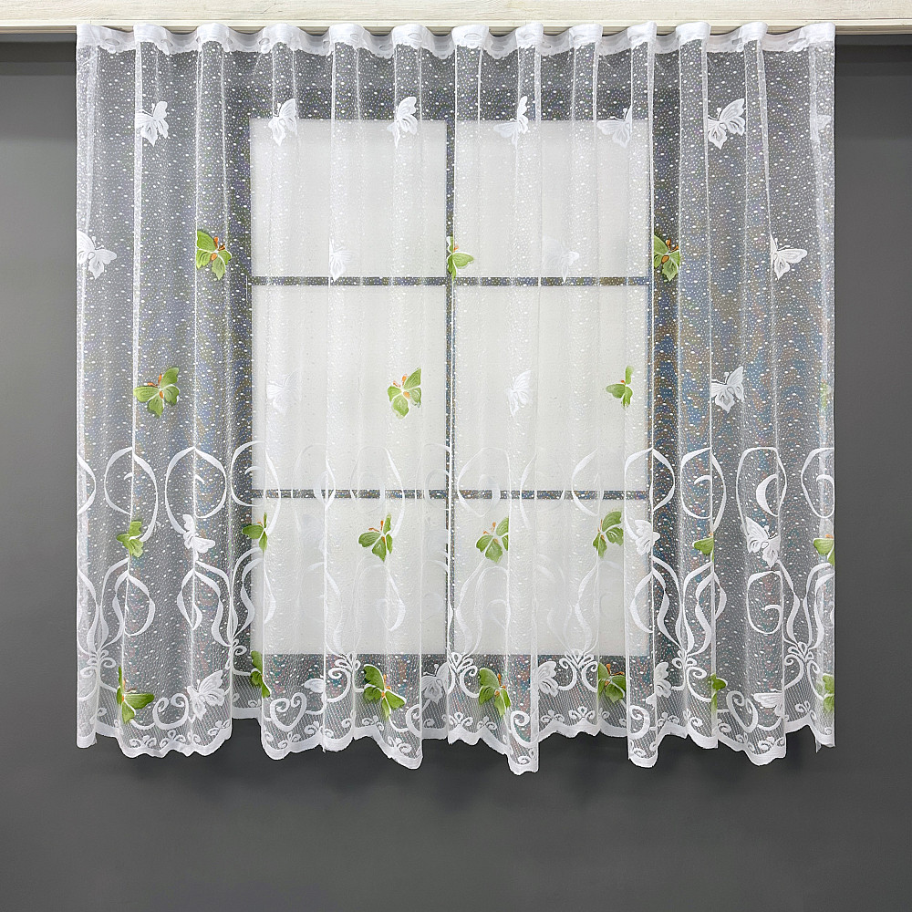 Тюль жакард VR-Textil № 1895т Арка на кухню колір білий 500х150 см (53-0099) Київ - фото 2