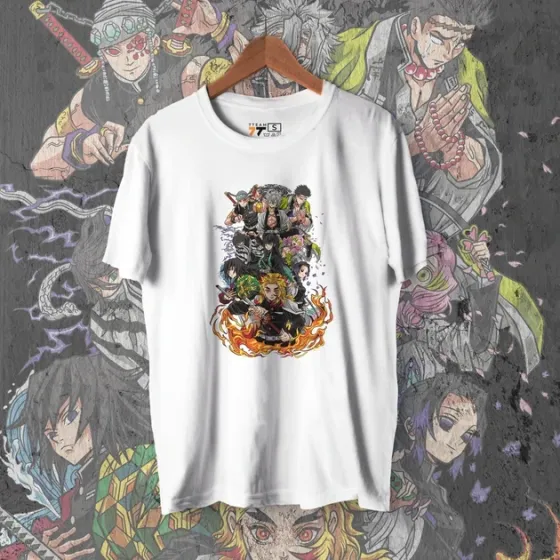 Футболка для подростка мальчика с принтом Клинок, рассекающий демонов Столпы 4 WE Размер 160 Anime10429 Днепр