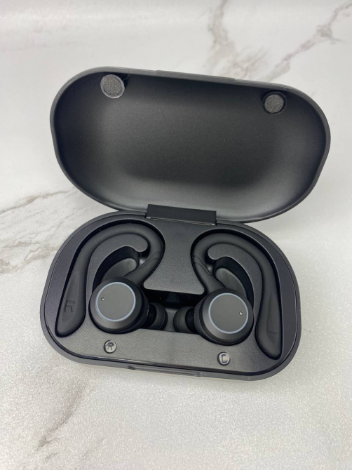Б/У Беспроводные наушники APEKX BE1031-BK Bluetooth 5.0, IPX7, микрофон, зарядный кейс, до 22 часов, черные Киев - изображение 2