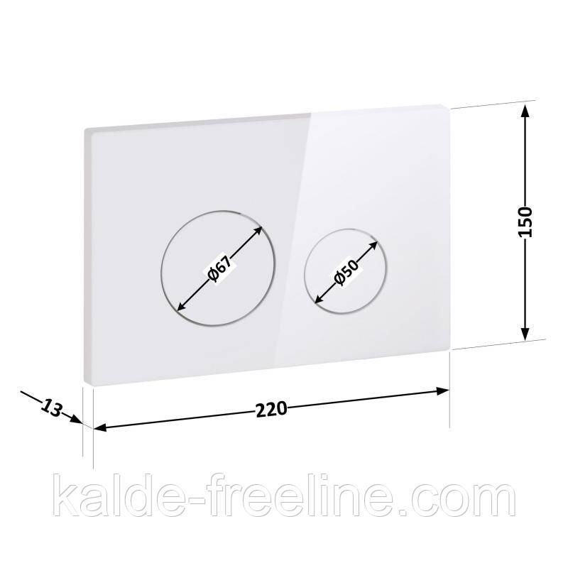 Панель змиву для унітаза Qtap Nest QT0111M11110W Харьков - изображение 2