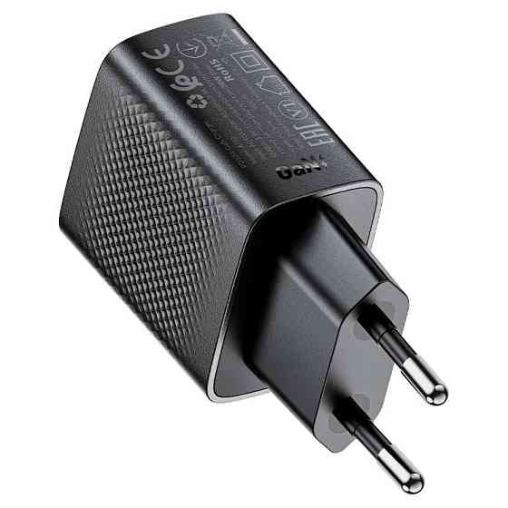 Мережевий зарядний пристрій ACEFAST A102 PD30W GaN single USB-C charger (EU) Black Одеса