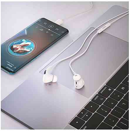 Навушники HOCO M101 Pro Crystal sound Type-C wire-controlled digital earphones with microphone White Київ