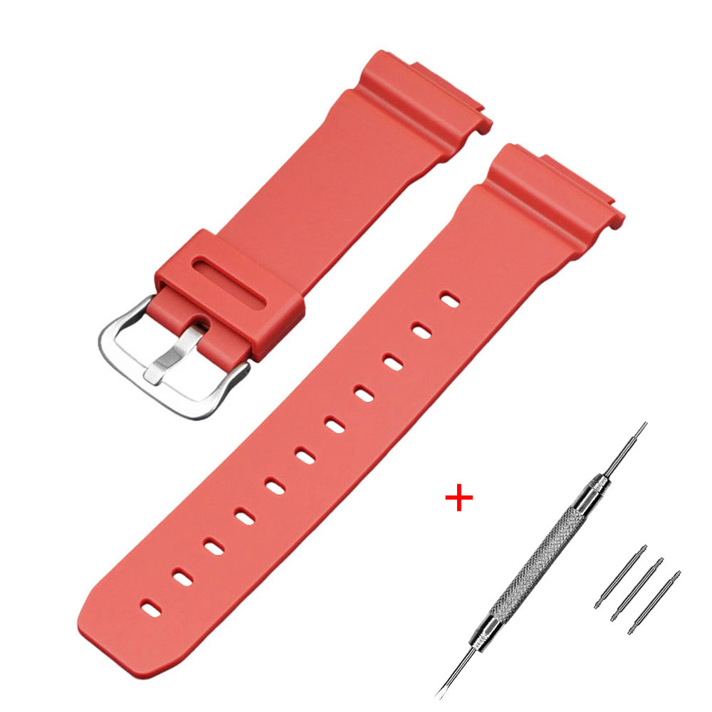 Ремінець для Casio G-Shock DW-6900 Red SI SBR Київ - фото 1