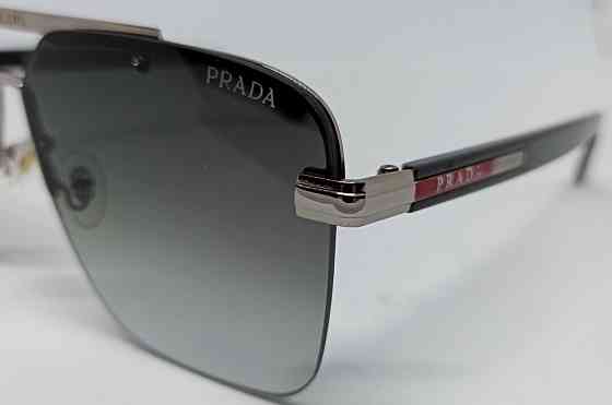 Брендовые мужские очки классика серо зеленый градиент в серебре. Киев