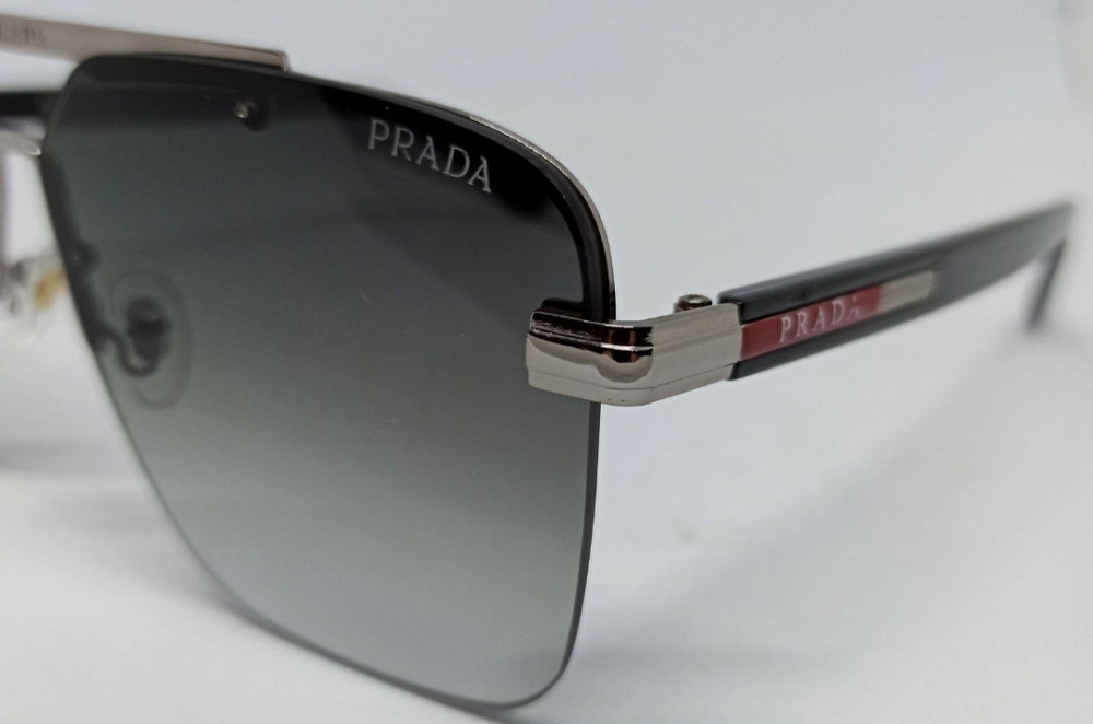 Брендовые мужские очки классика серо зеленый градиент в серебре. Киев - изображение 6