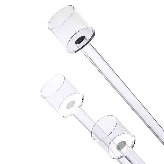 Декоративний скляний підсвічник на 3 свічки Київ