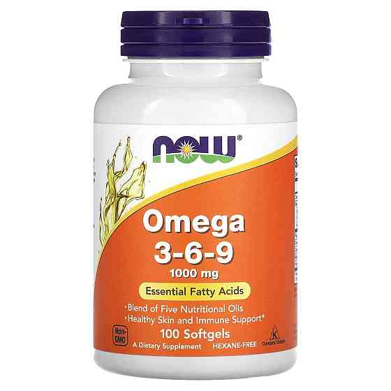 Омега 3-6-9 NOW Foods Omega 3-6-9 1000 mg 100 softgels Луцк