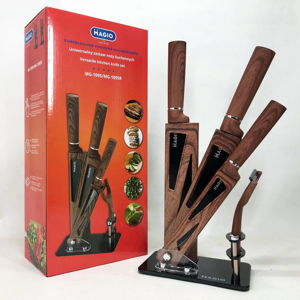 Топ кращих ножів для кухні, Набір литих кухонних ножів, Ножі для кухонних потреб Набори NR-26 Івано-Франківськ - фото 2