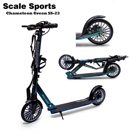 Дитячий самокат Scale Sports SS-23 + тримач для пляшки + дзвіночок. Дискове гальмо. Передній амо Одеса - фото 2