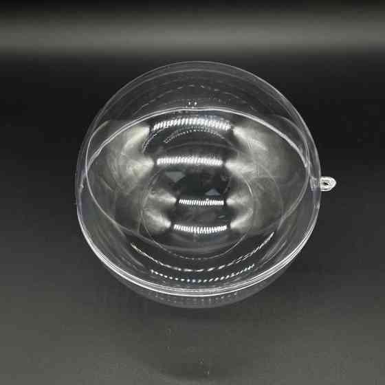 Акрилова заготовка "Новорічна куля" HJ-3 з петелькою, 120 мм Вінниця