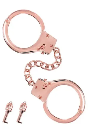 Наручники Fetish Tentation Premium Chick wrist cuffs in rose-gold metal Львів