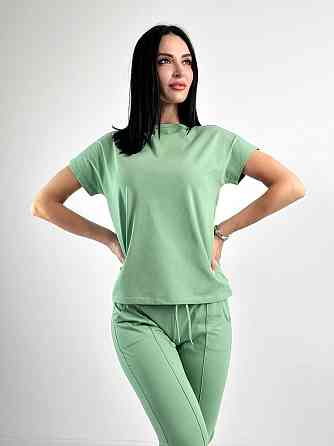 Літній прогулянковий костюм трикотажний "Saimon" оптом | Батал | Розпродаж моделі Київ