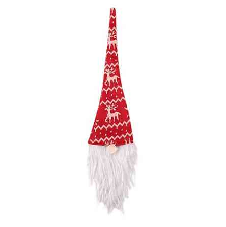 Новогодний декор на бутылку Гном 37 на 9 см разноцветный Киев