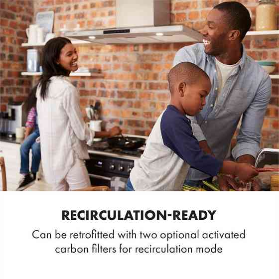 Вытяжка Eliana 90 см пирамидальная конструкция 620 м³/ч 2 светодиодные лампы из нержавеющей стали (Германия, Ровно