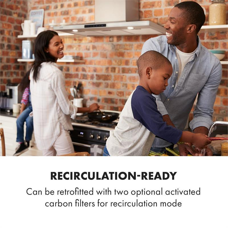 Витяжка Eliana 90 см пірамідальна конструкція 620 м3/год 2 світлодіодні лампи з неіржавкої сталі (Німеччина, Рівне - фото 4