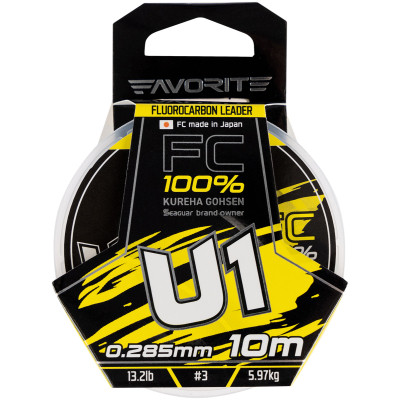 Флюорокарбон Favorite U1 FC 10m 3.0/0.285mm 13.2lb/5.97kg (1693.11.81) Винница - изображение 2