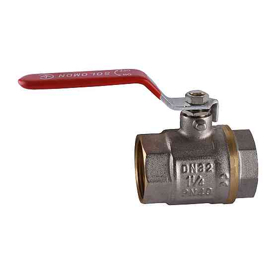 Кран кульовий прямий SOLOMON 1 1/4″ ВВ КР  PN40 В1001 Київ