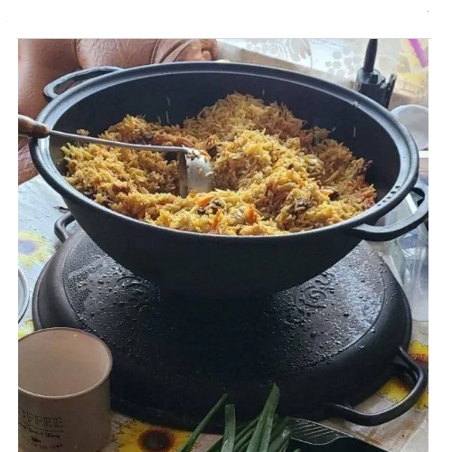 Казан "узбецький" WOK чавунний 15л з кришкою-сковородою V15СР Майстерня Житомир - фото 8