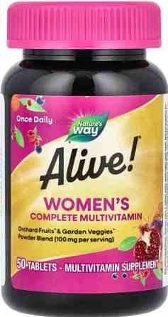 Мультивитамины для женщин Nature's Way  Alive! Women's Energy 50 таб Киев