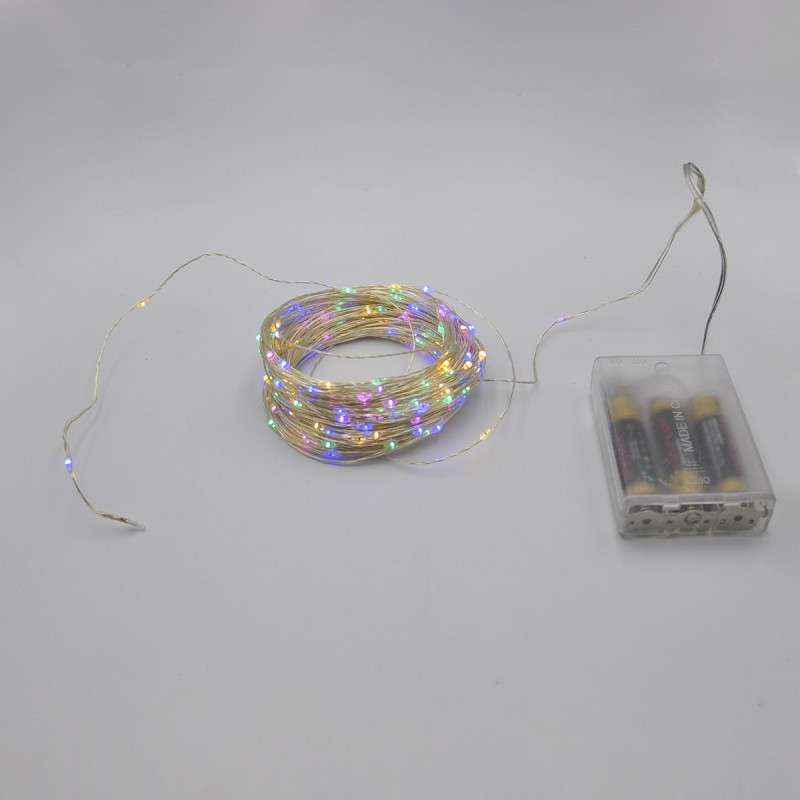 Xmas гирлянд 200 Led (Copper) на медной проволоке (Капля росы) M Мультицветная от батареек+USB 7295 Одесса - изображение 2