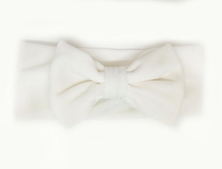 Жіноча пов'язка біла з бантом Київ - фото 1