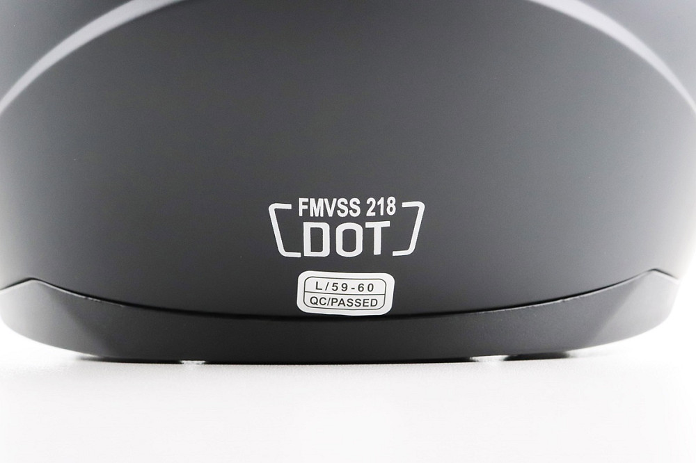 Шолом інтеграл, закритий (сертифікація DOT)+відкидні окуляри BLD-M67 L (59-60см), ЧОРНИЙ матовий Киев - изображение 8