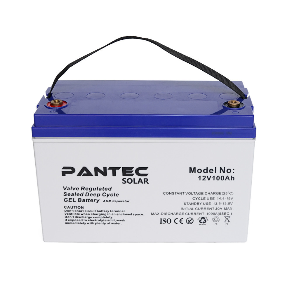 Акумуляторна батарея PANTEC  100-12 GEL 12V 100 Ah (330 x 173 x 218), 30.4 kg Grey Q1/48 Київ - фото 2