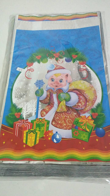 Подарункове паковання з новорічним малюнком (20*35) No30 Порося (100 шт.) Харків - фото 1