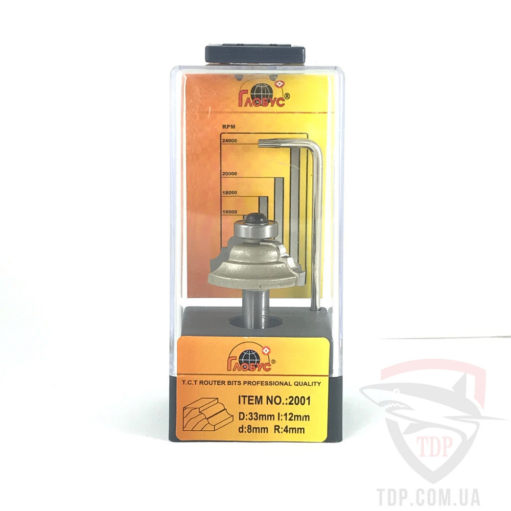 Фреза ГЛОБУС 2001 R4 крайкова калевкова Коломия - фото 1