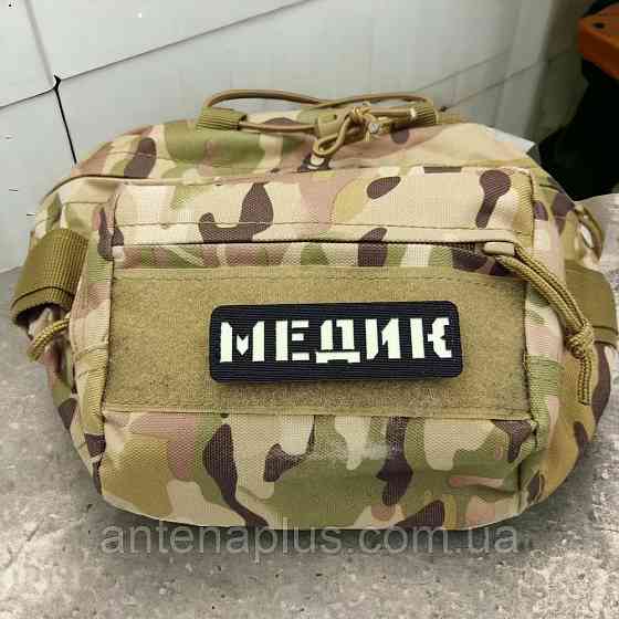 Медик Laser Cut черный патч / шеврон Киев