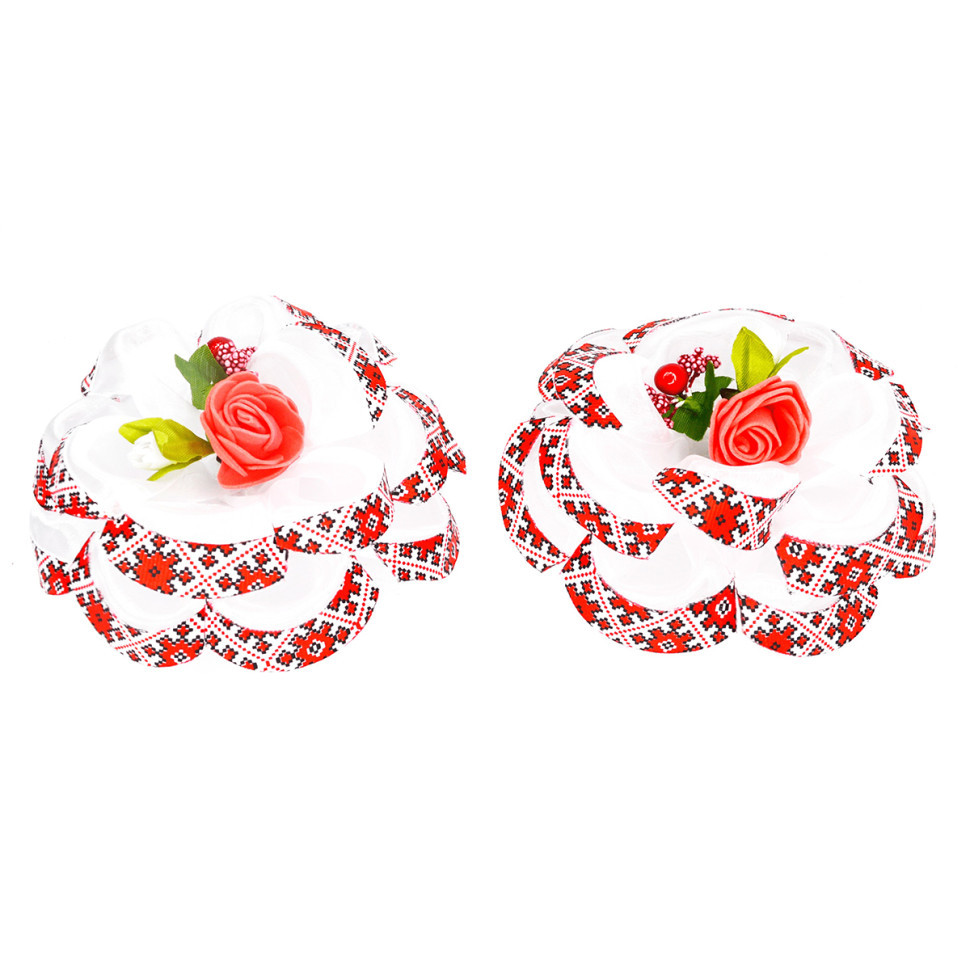 Набор для девочек Бант объемный в украинском стиле 0108-357, 2 шт Винница - изображение 1