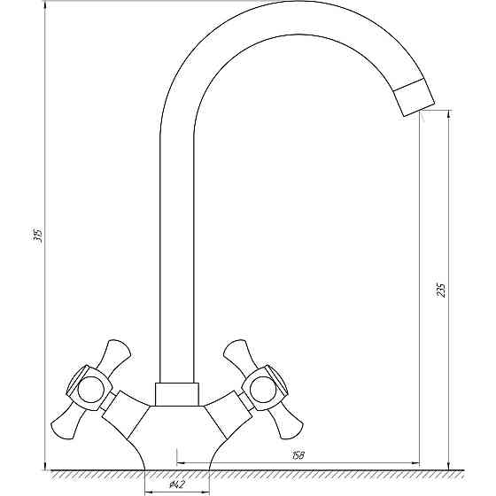 Смеситель для кухни DOMINO DKF-209-10-SHARM (000013383) Киев