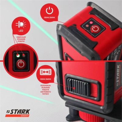 Лазерный нивелир Stark LL-102G (290150027) Винница - изображение 3