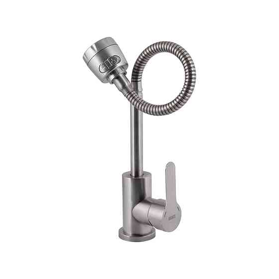 Смеситель для кухни Brinex Pure 015F41 с гибким изливом   Nickel BRIPUR015F41NKL Киев
