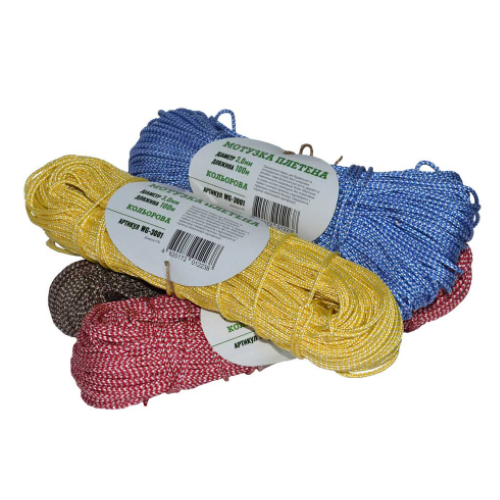 Мотузка плетена d3мм 100м кольорова ЧС Житомир - фото 1